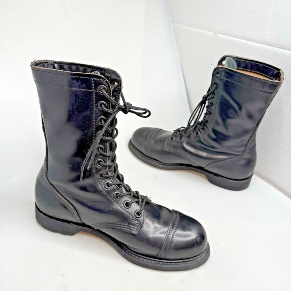 Carolina Men’s Black Leather Safety Steel Toe Work Boots Size 11 Made in USA EUC - Picture 10 of 16